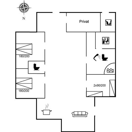 Nyaraló Lothen - 500m From The Sea By Interhome Løkken